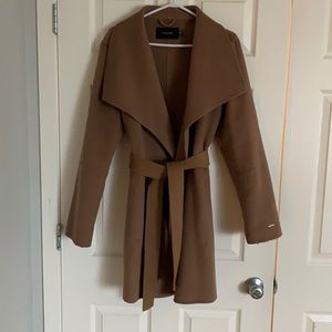 Tahari XL Camel Wrap Coat